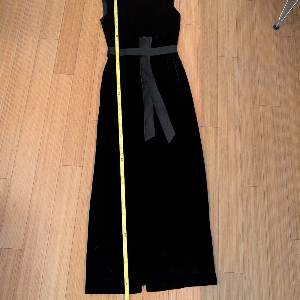 1950s/60s vintage black velvet gown - Picture 10 of 11